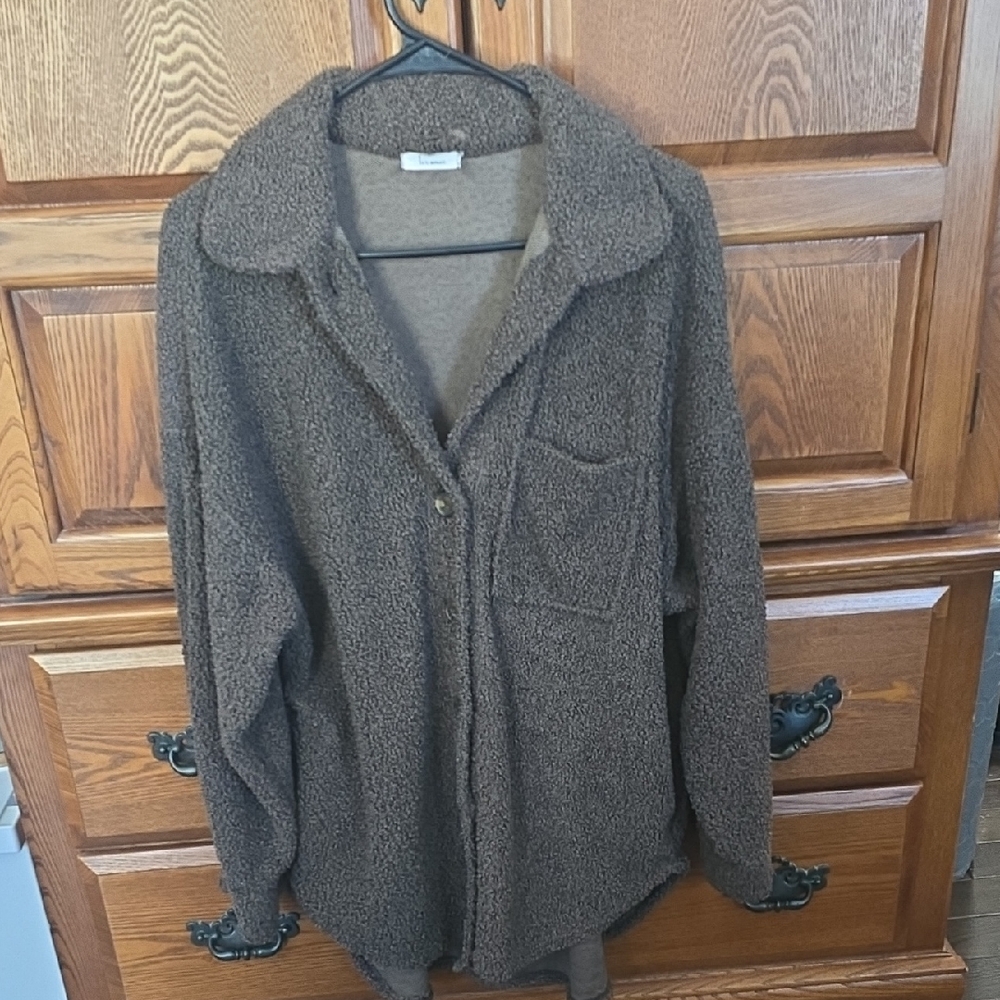 Warm Brown Teddy Jacket